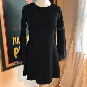 MOSSIMO: Long Sleeved Lace Black Dress Sz XS
